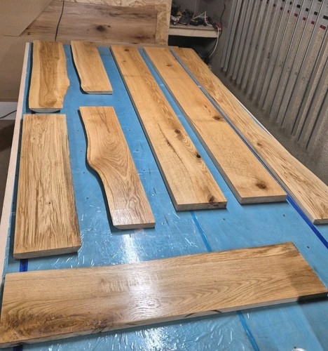 Solid oak shelves - solid, shelves/window