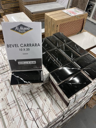Metro tile carrara black - metro,