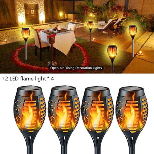 4pcs solar flickering flame - solar,