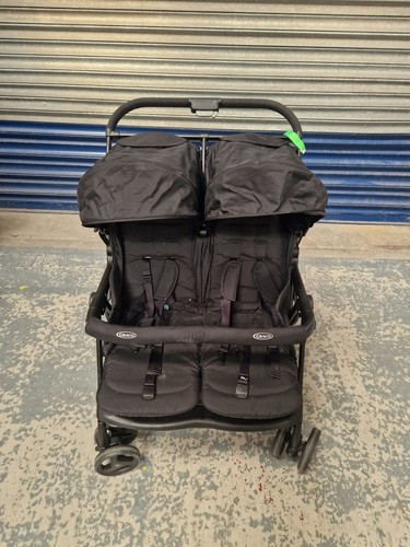 Graco black double - double, buggy