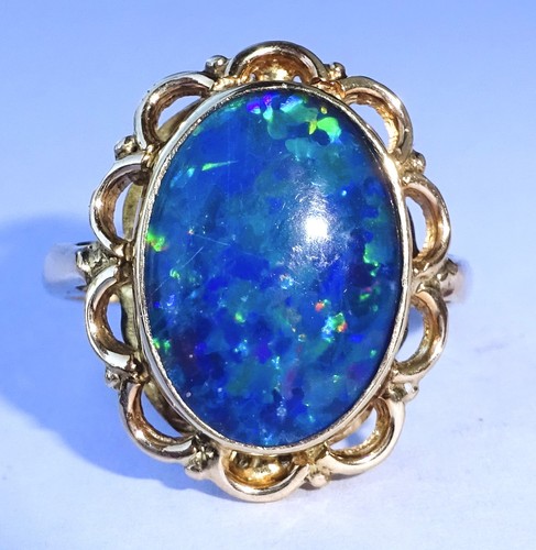 Vintage black opal statement - vintage,
