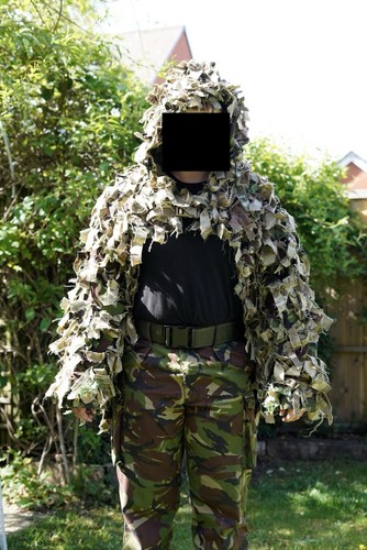 Custom crafted ghillie suit - ghillie,