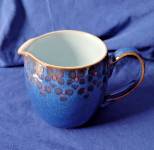 Denby midnight milk - milk, jug