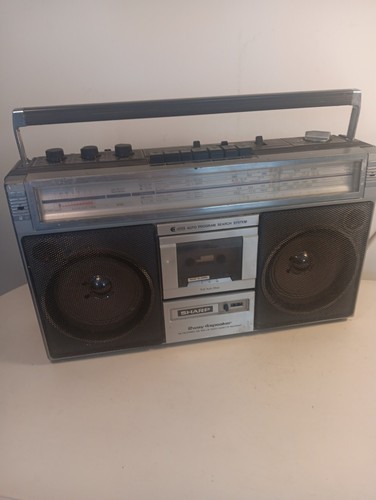Sharp vintage radio cassette