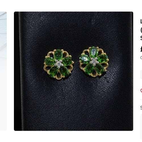 Chrome diopside diamond 925 - chrome,