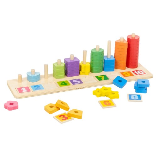 Wooden number matching - wooden,