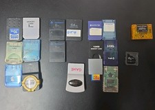 Joblot Of 18 Console Memory Cards Ps1 Ps2 N64 GAMECUBE R4
