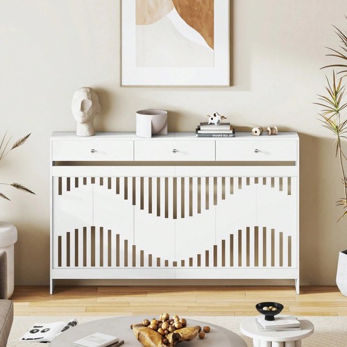 White mdf radiator cover with - mdf,