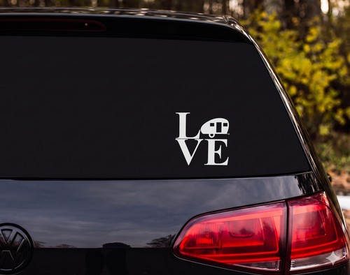 Love camper silhouette vintage - silhouette,