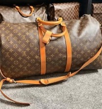 Louis Vuitton Keepall 55 Bandouliere Duffle Bag Monogram Pattern