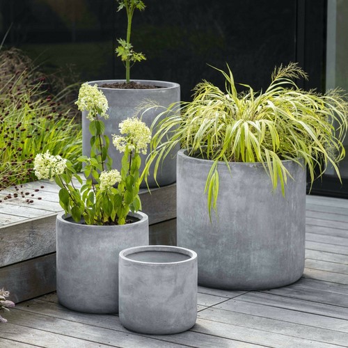 Grey round brockwell cement - grey,