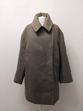 Zara Limited Edition Beige Wool Blend Cocoon Coat Size M RRP £179.99 BNWT