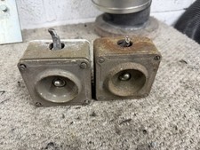 2x Vintage Crabtree Industrial