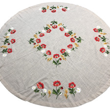 Vintage  Large  Embroidered