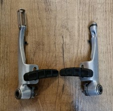 Shimano (BR-M600) V-Brakes In Black/Polished Aluminium (1 Pair) (6th One) USED