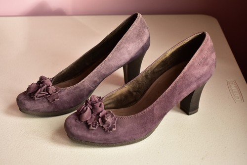 Ladies tamaris purple suede - ladies,