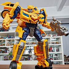 45cm Transformer Bumblebee Leader Large Model Action Figure Robot Decepticon Toy