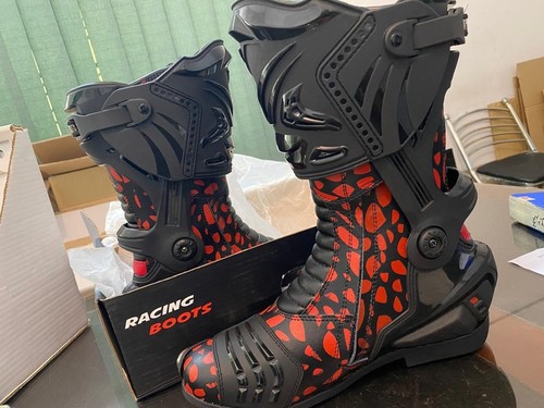 Men racing motorcycle - motorcycle, boots