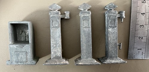 Vintage metal toy cars - toy, garage