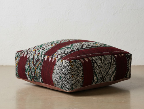 Moroccan kilim pouf cover - moroccan,