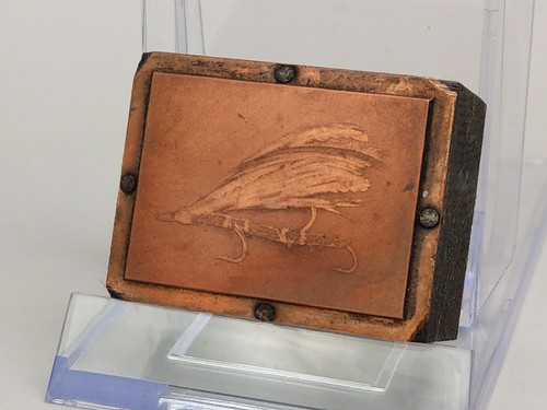 Etched copper printing block - copper,