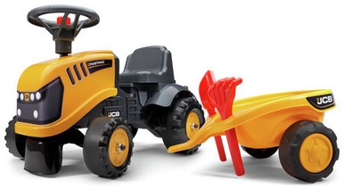 Kids ride tractor jcb - tractor,