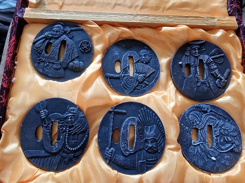 6pc alloy tsuba set for - alloy,