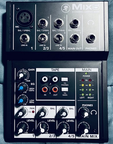Mackie mix5 compact mixing - mix5,