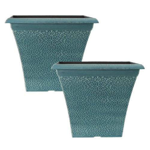 Square garden patio planters - patio,