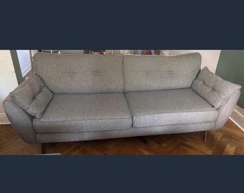 Grey seater sofa dfs french - sofa,