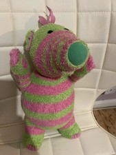 Fimbles  Baby Pom pink & green  Fisher Price 12" Mattel 2002 Bbc soft toy plush