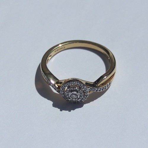 Diamond gold plated sterling - diamond,