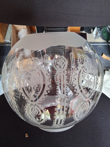 Oil lamp shade frosted and - ,