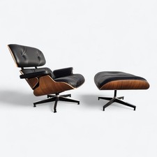Herman Miller Eames Lounge Chair Original Black & Walnut with Ottoman