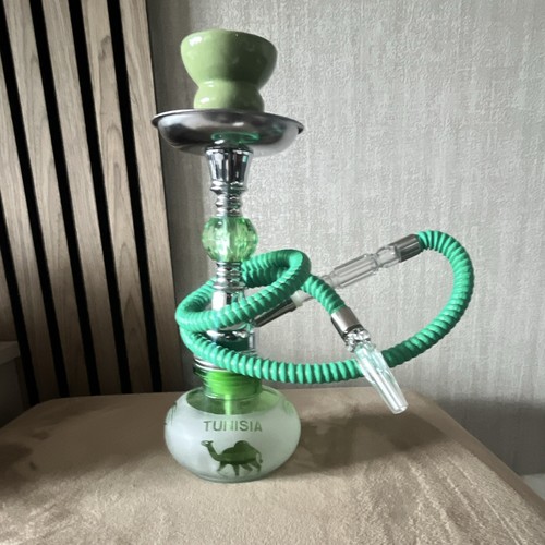 Green glass modern shisha - modern,