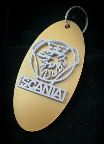 Scania golden griffin badge - scania,
