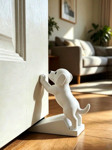 Cute puppy door stopper - cute, 3d