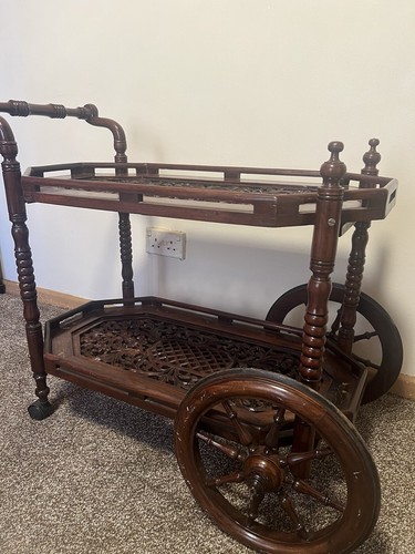 Hand made wooden - hand, trolley