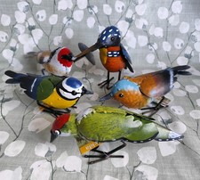 5X Metal English Garden Birds