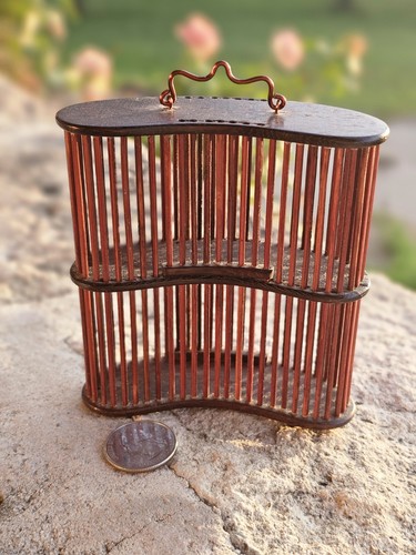 Chinese bamboo cricket cage - cricket, w/