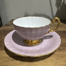 Aynsley Lilac & Gold Fluted