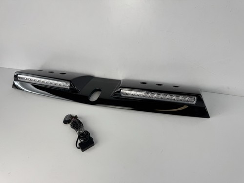 Gloss black led roof light - black, bar