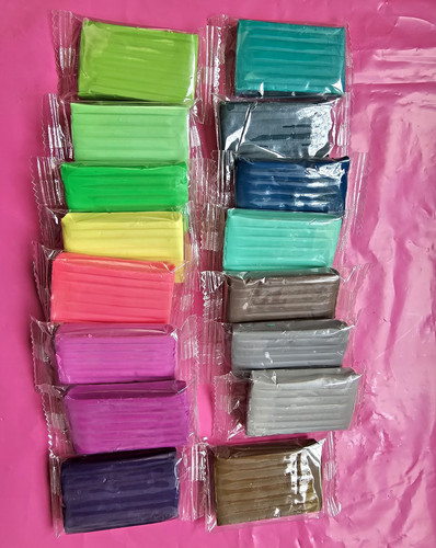 Polymer clay multicoloured - clay,