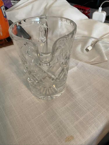 Cut glass jug with - 5”,