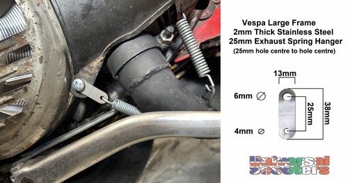 Vespa exhaust spring mounting - exhaust,
