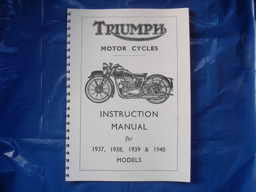 Triumph pre war instruction - triumph, pre-war
