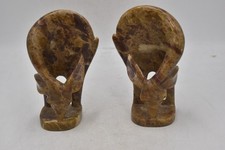Vintage Onyx Giraffe Bookends