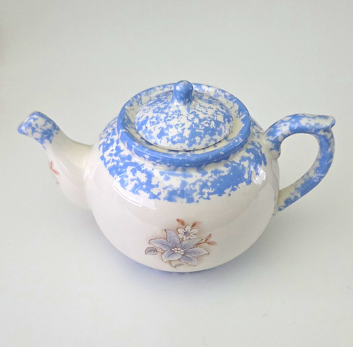 Blue white miniature - miniature, floral