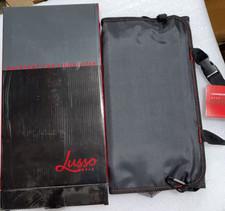 Lusso Gear Kids Travel Tray – Black Tray Red Stitch with Dry Erase Board