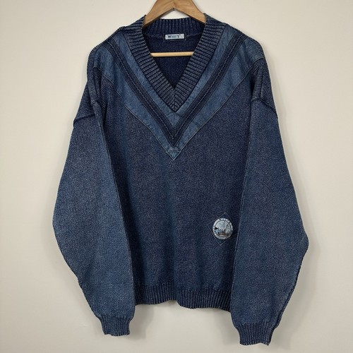 Blue willi knit jumper - blue,